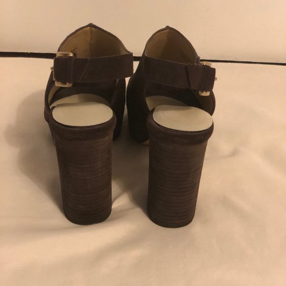 Michael Kors Suede Strap Open Toed Booties - Picture 4 of 4